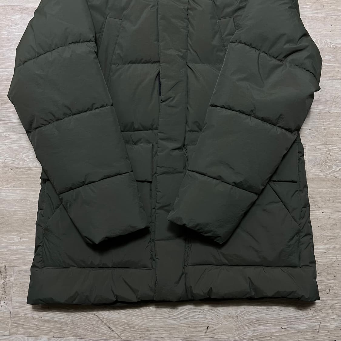 푸마 후드 롱패딩 점퍼 [카키] L/100 상품이미지3