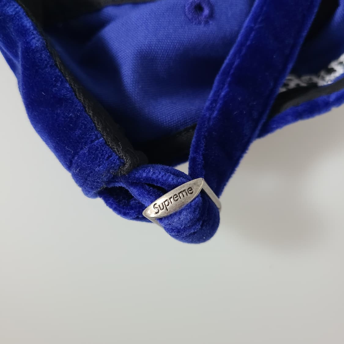슈프림 벨벳 S 로고 6 패널 캡 로얄 20FW 상품이미지6