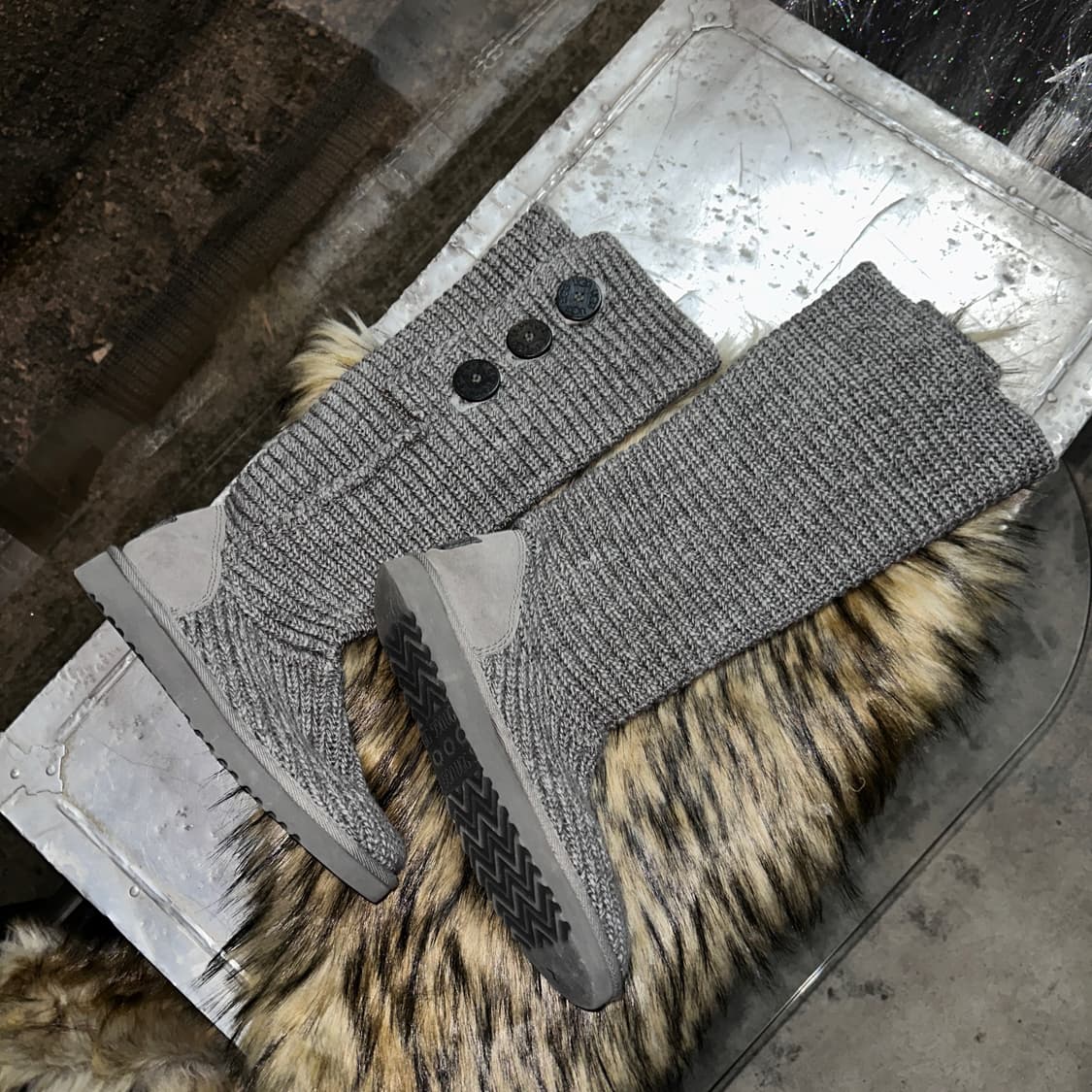 00s 그레이 니트 어그 카디 부츠 상품이미지3