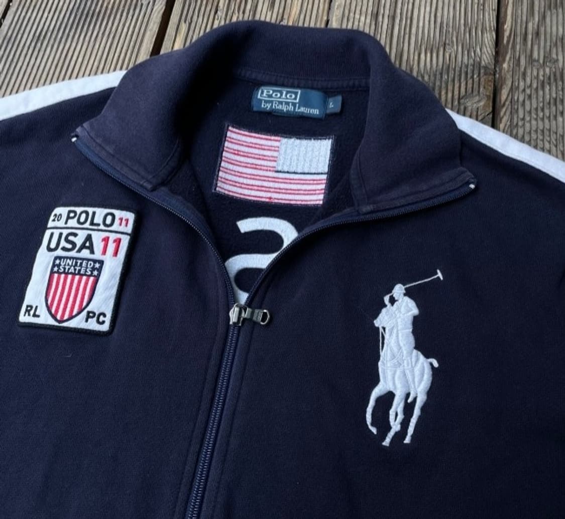 폴로 POLO 빅포니 USA 성조기 집업 100/L 상품이미지4