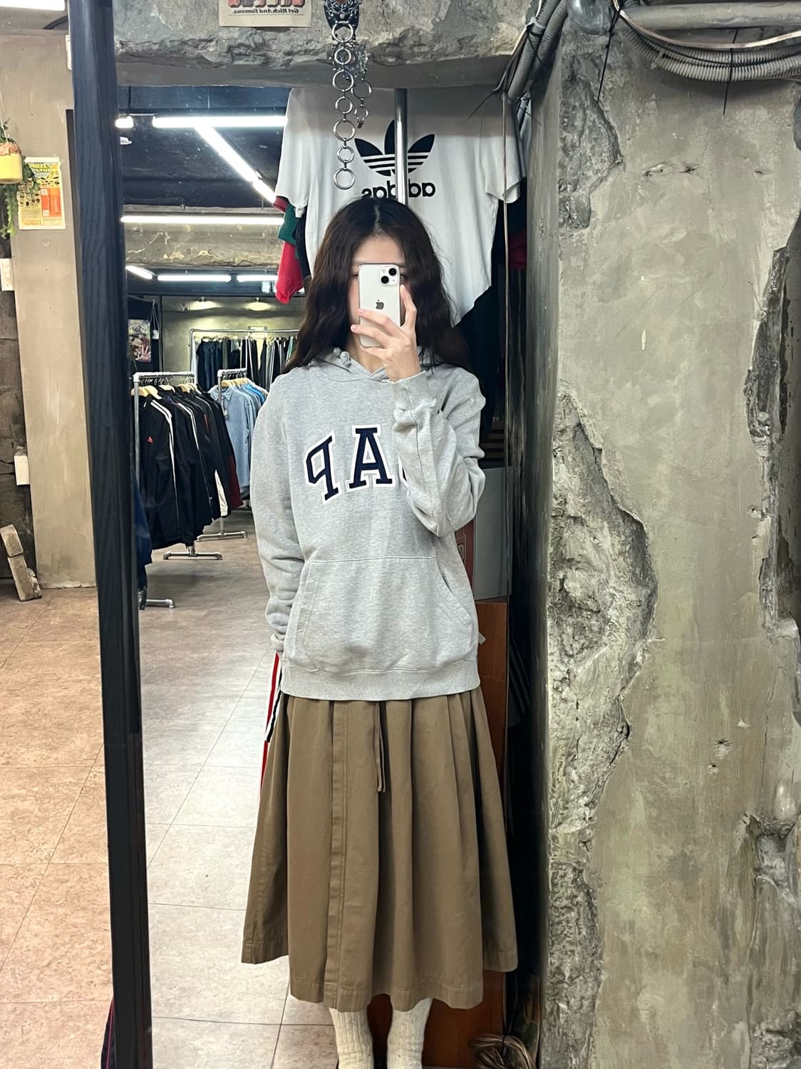 갭 후드티 그레이 L #csz2584 상품이미지2