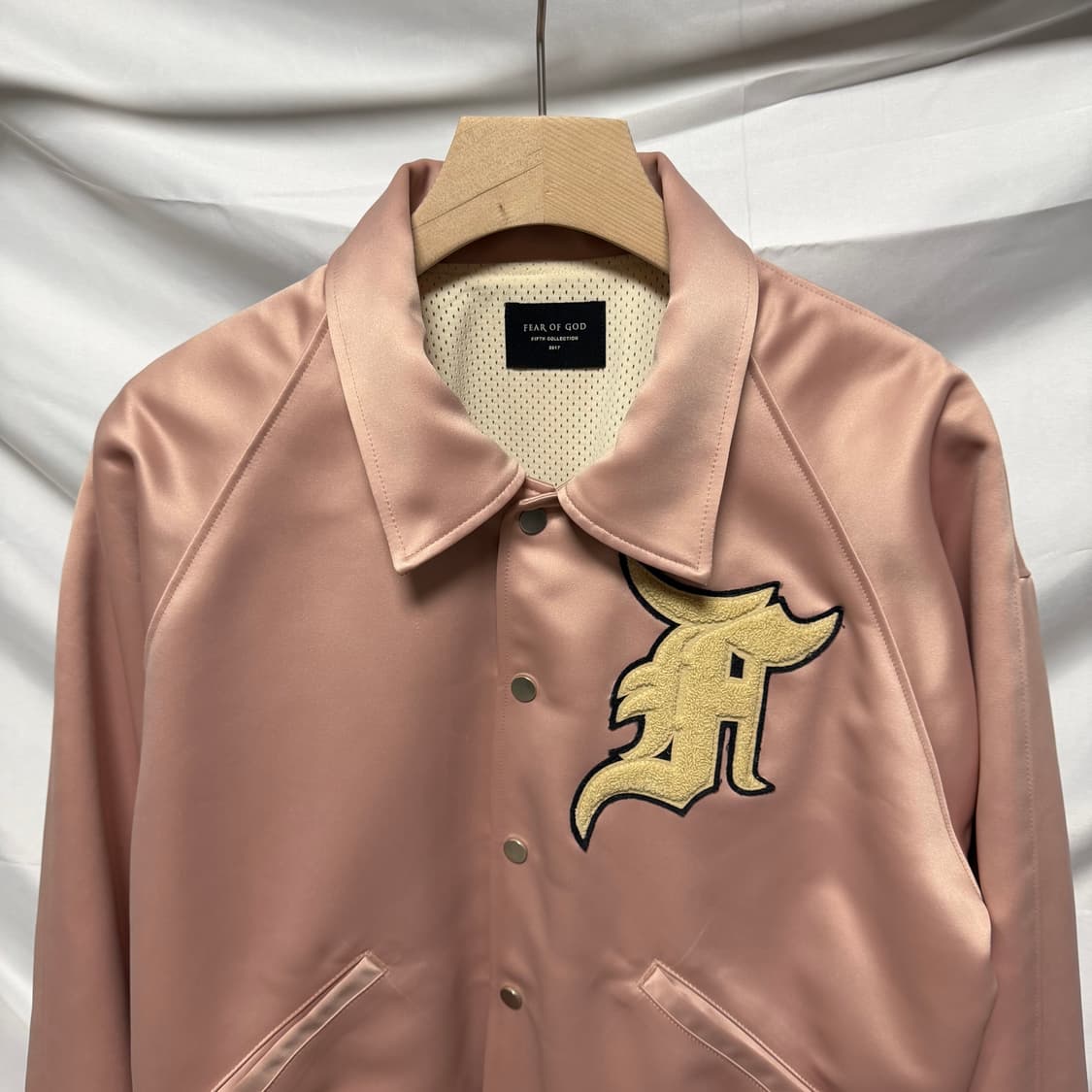 [M/정품] 피어오브갓 사틴 베이스볼 바시티 자켓 상품이미지3