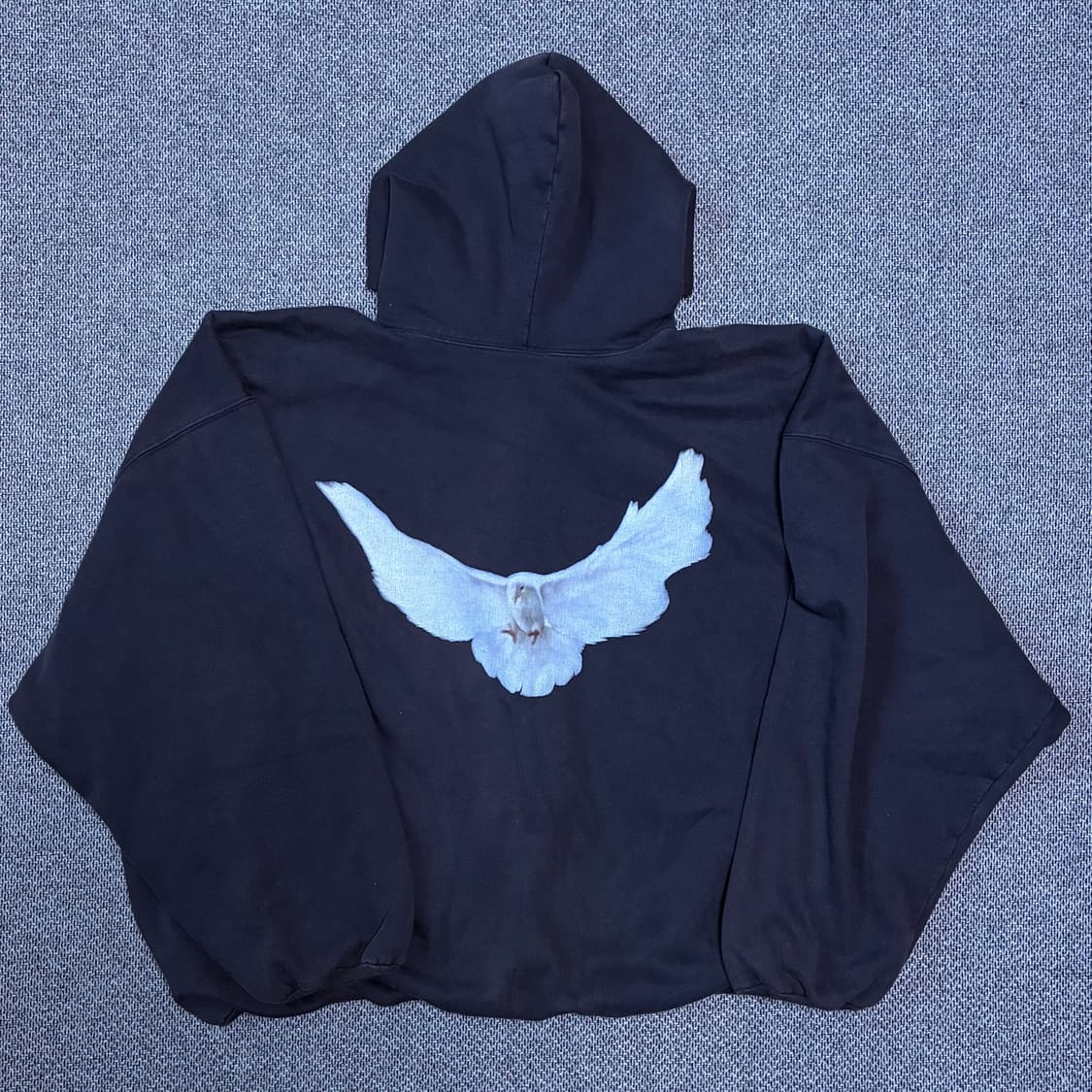 [XL] 칸예 이지갭 도브 후드 워시드 블랙 상품이미지2