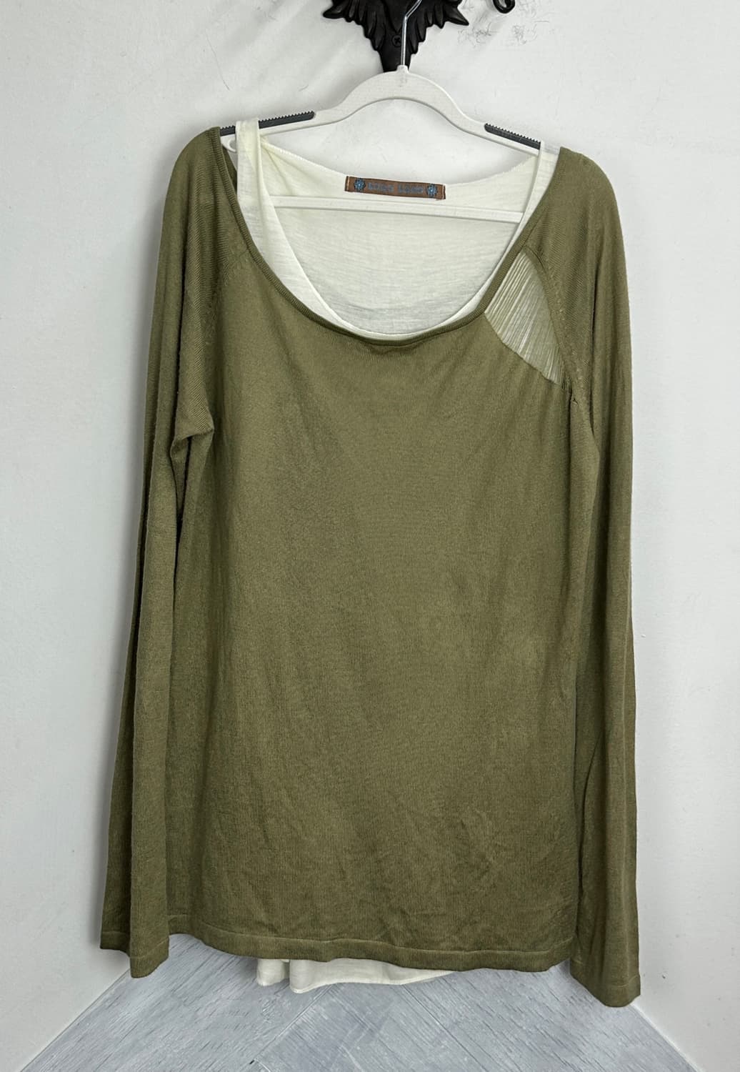 🤎하구미의 완성된 캔버스 코디세트🤎말차 라떼 그런지 히피 에스닉 상품이미지3
