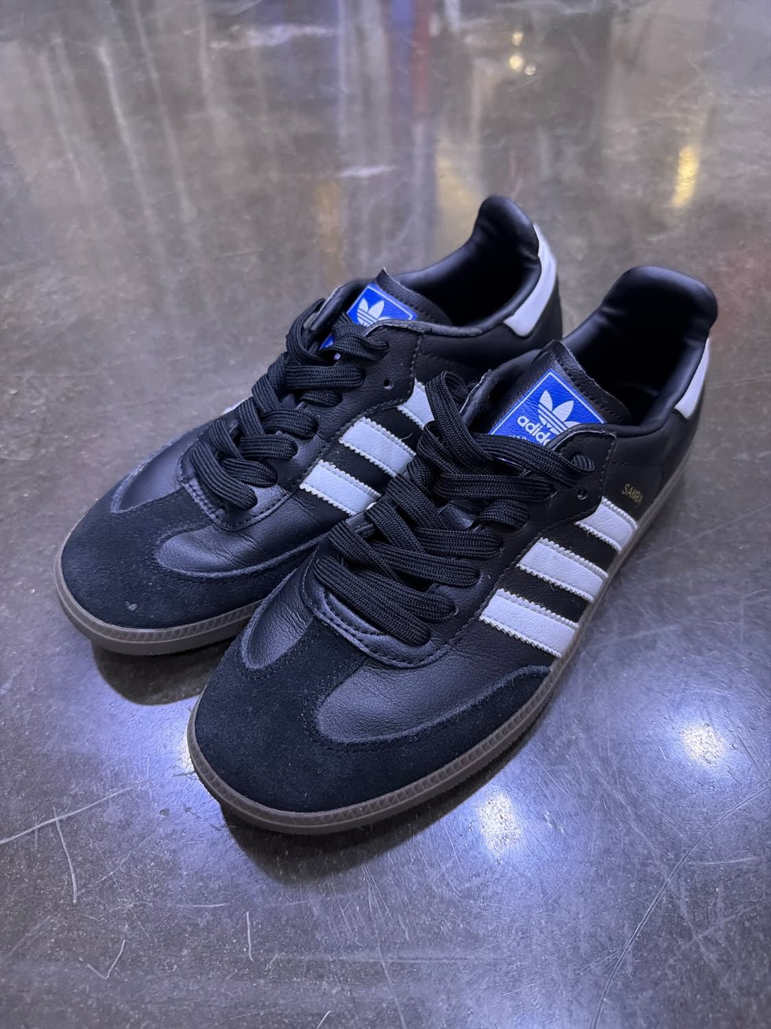 아디다스 OG 삼바 스니커즈 블랙 화이트 검 240 상품이미지1