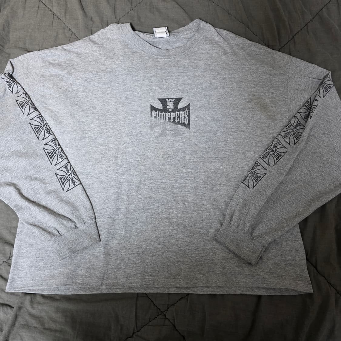 [3XL] 빈티지 WCC 웨스트 코스트 차퍼스 롱슬리브 그레이 숏 상품이미지4