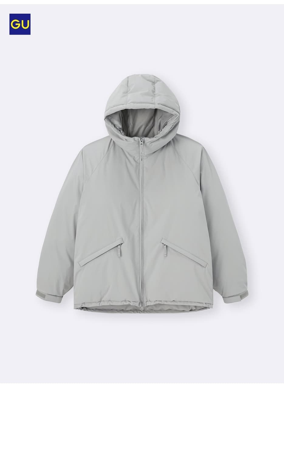 유니클로 GU 웜패디드 파카 그레이 s 상품이미지1