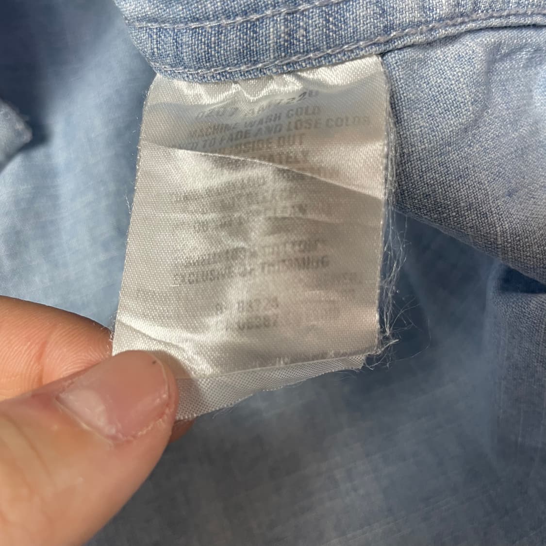 컬럼비아 원포켓 로고 연청 데님 셔츠 L 상품이미지6