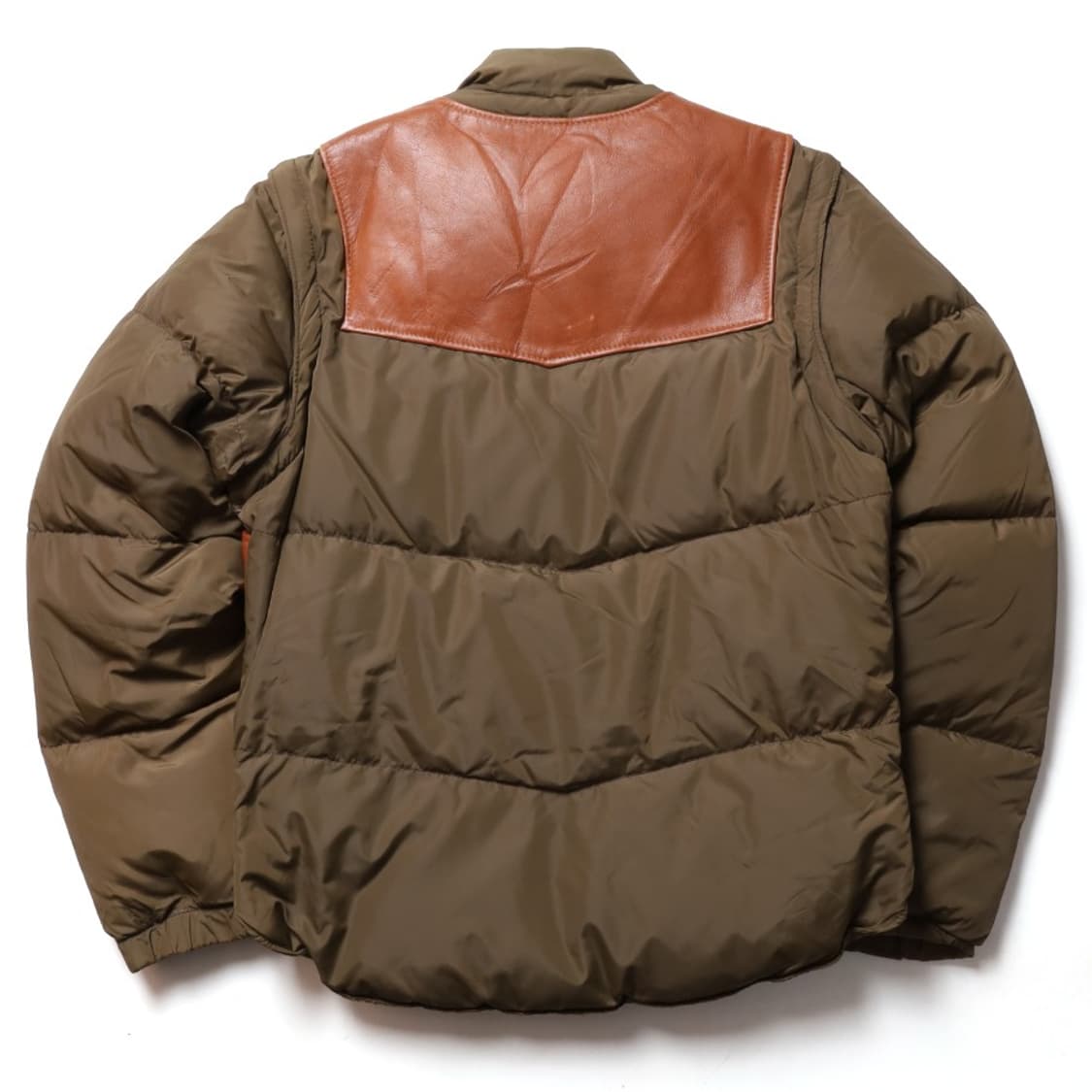 쇼트Schott Leather Vest Puffer Down Jacket 상품이미지4