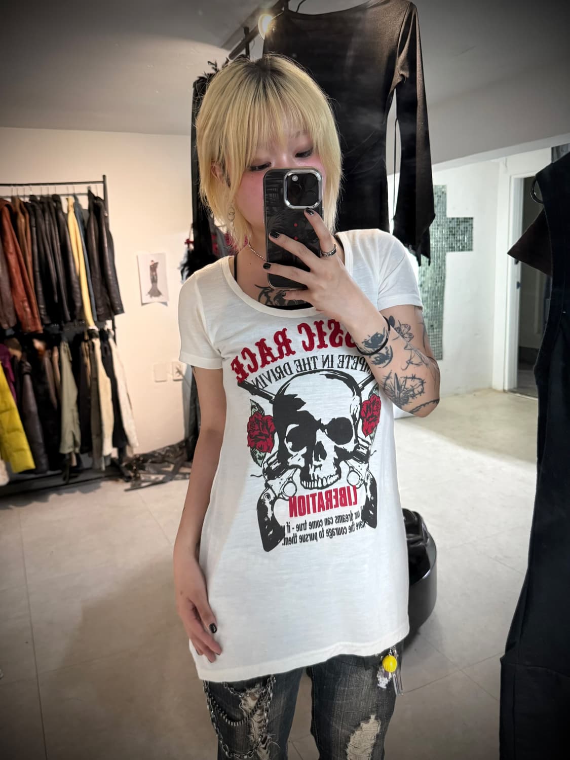 Cornflake punk printing halfsleeve 상품이미지5