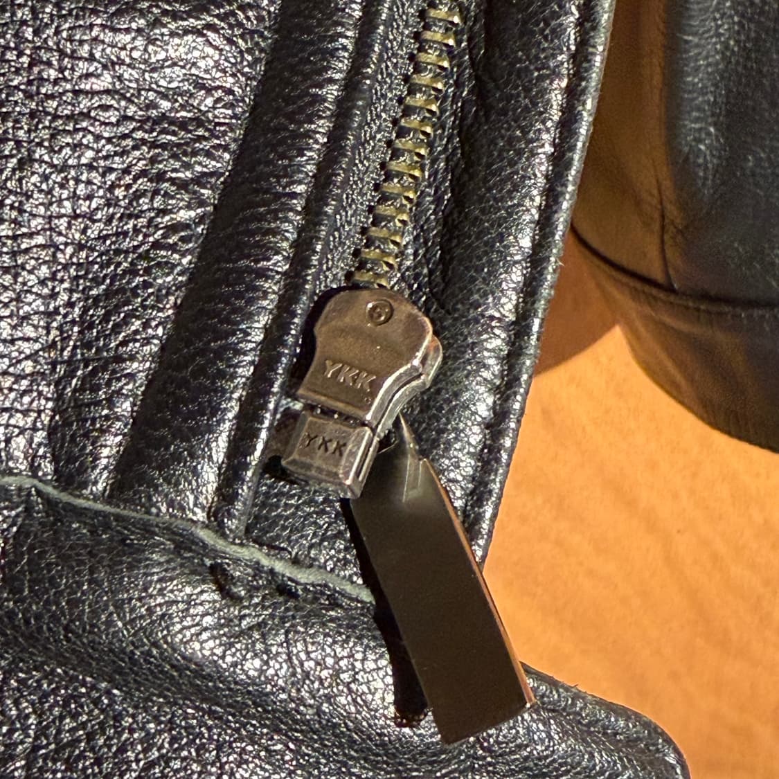 램스킨 플라이트 봄버 자켓 L 양가쥭 상품이미지3