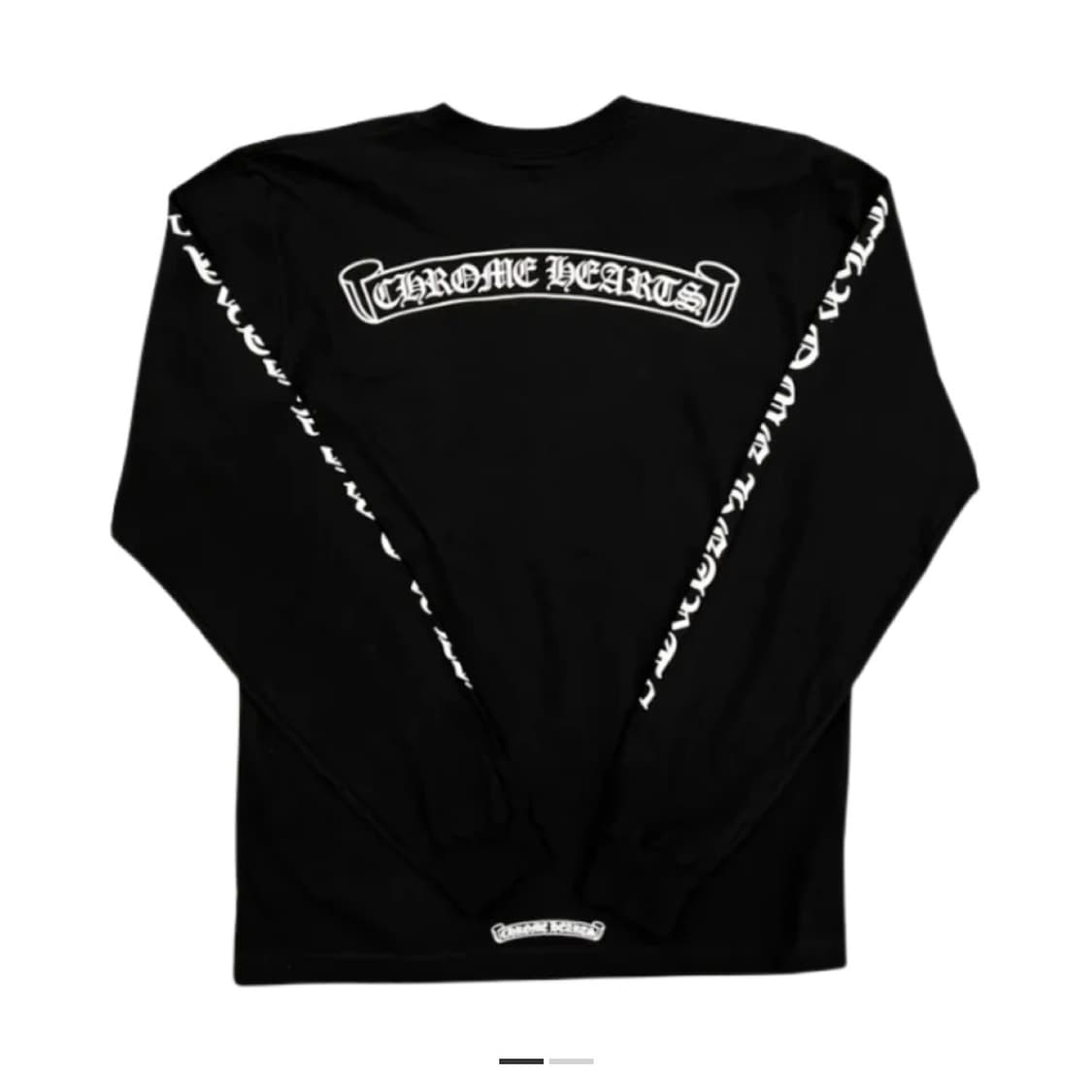 [XL] 크롬하츠 스크롤 로고 롱슬리브 티셔츠 2025 상품이미지1