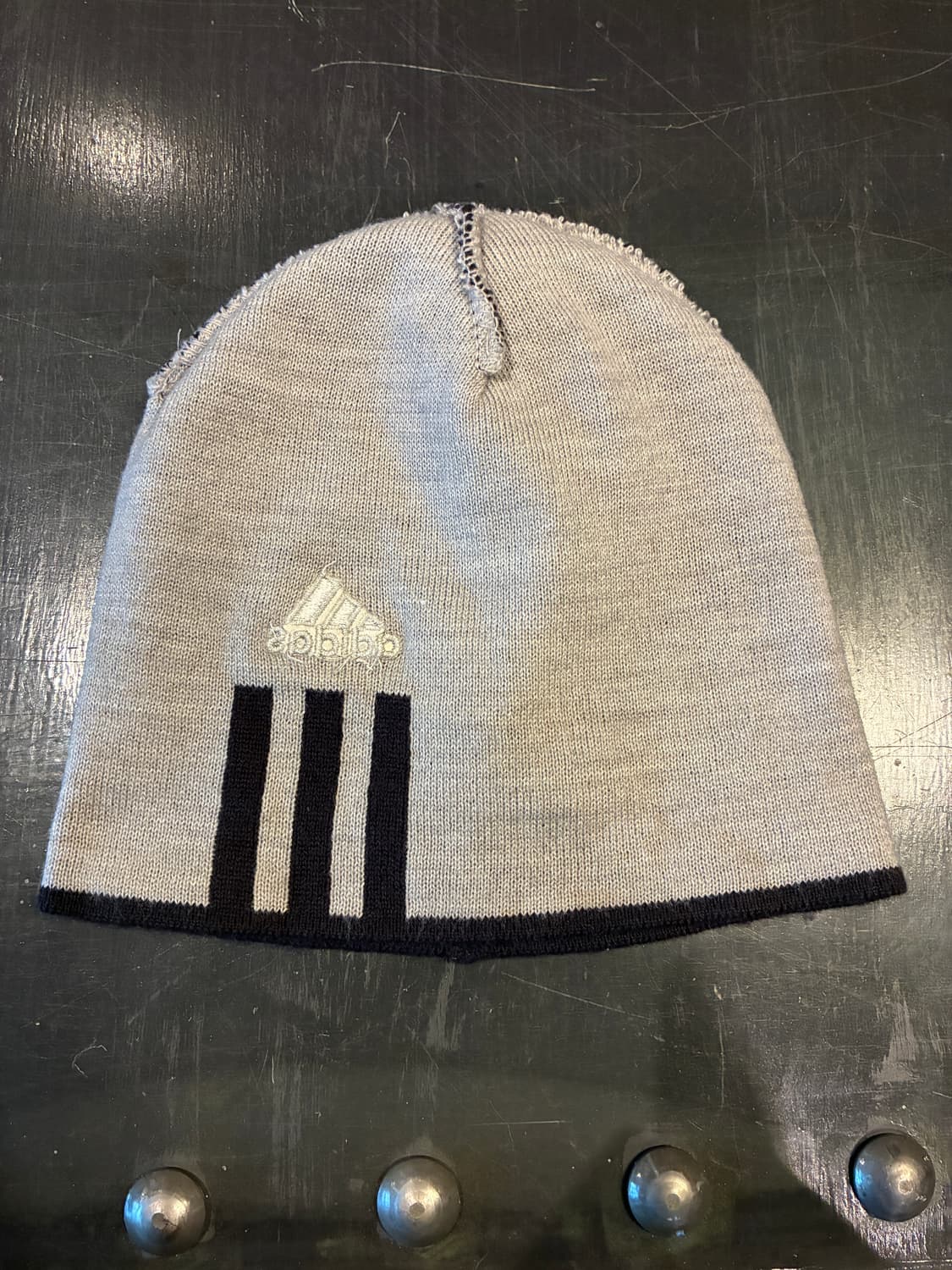 아디다스 삼선 스트라이프 비니 블랙 상품이미지3