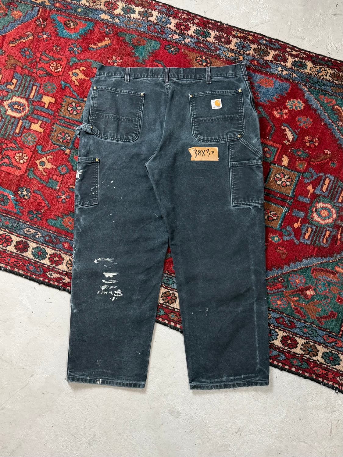 OG USA Made 칼하트 더블니 블랙 칼하트 B01 썩블니 상품이미지4