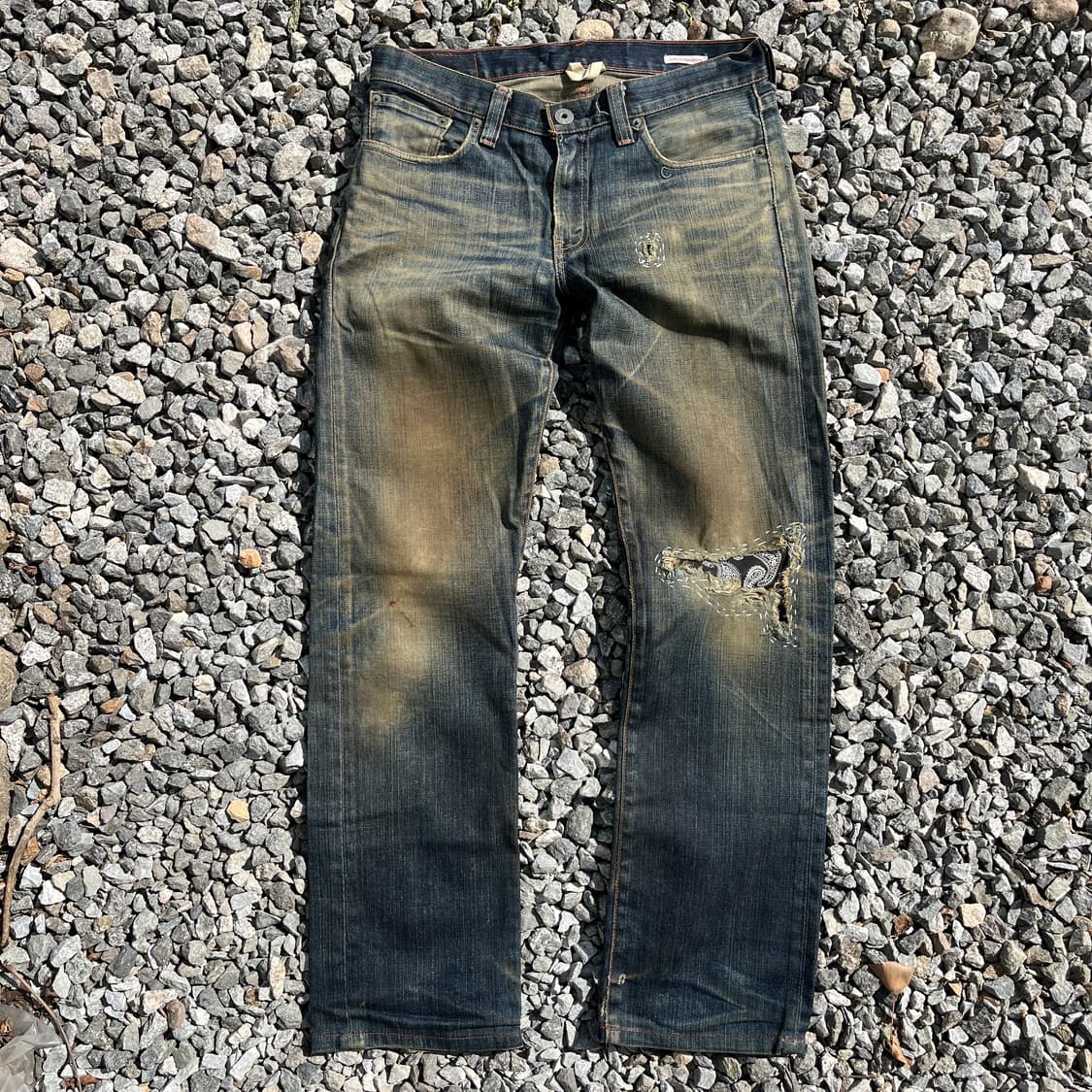 리바이스 505 (일본판) 빈티지 페이즐리 데님(실측확인) 상품이미지1