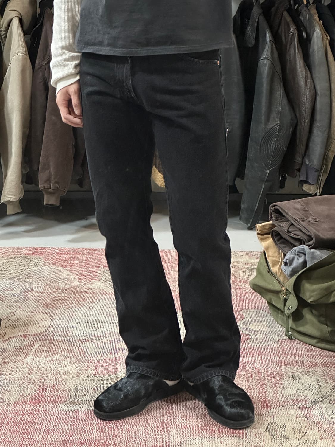 00's 리바이스 517 블랙 부츠컷 플레어진 상품이미지10