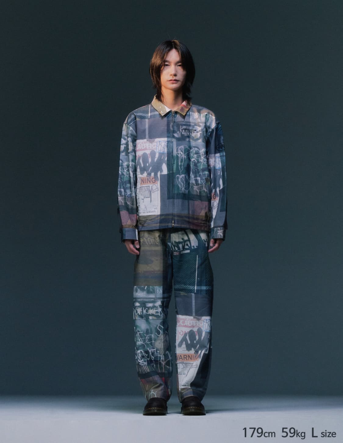 나이스고스트클럽 심볼 디지털 프린트 집 자켓 나이트 멀티 L 상품이미지2