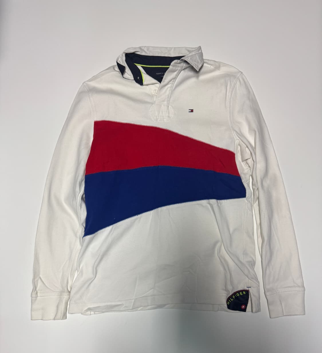 타미힐피거 세일링 화이트 럭비 티셔츠 상품이미지1