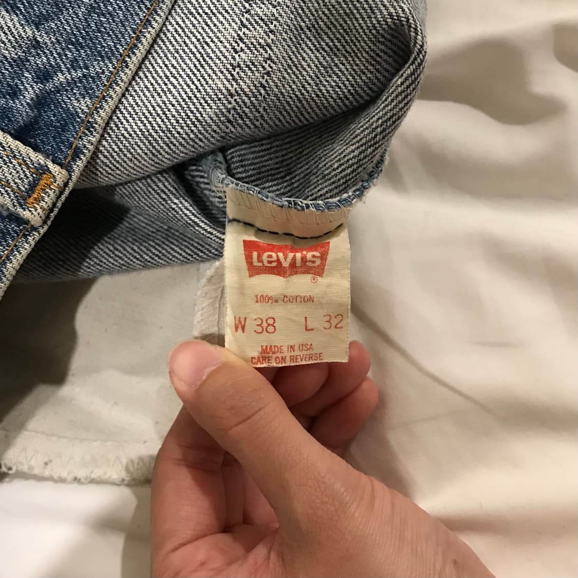 리바이스 505 90s USA 오렌지탭 데님 38/32 상품이미지5