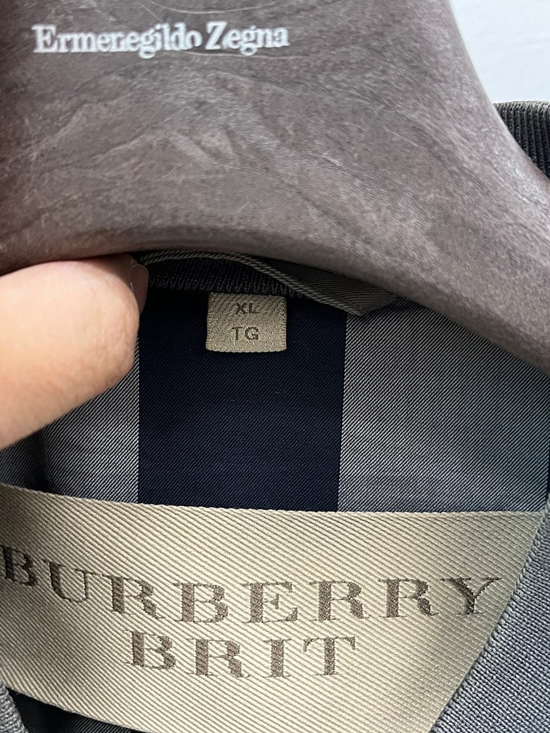 105-110) 버버리 브릿 가먼트 M-1 블루종  상품이미지7