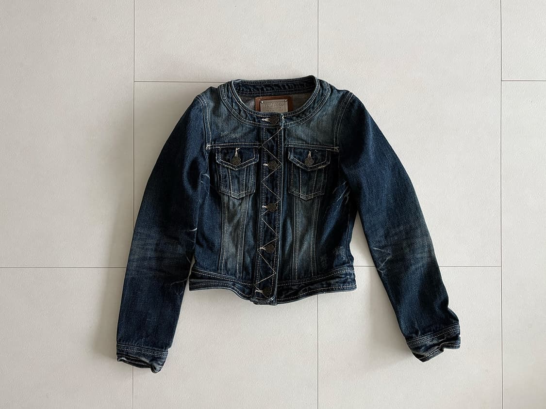 rose button denim jacket 상품이미지2