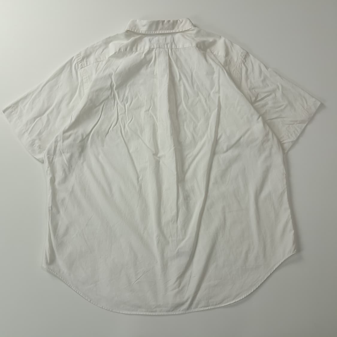 CJ233 2XL 폴로 클래식핏 90s 홍콩판 화이트 반팔 셔츠 남방 상품이미지6