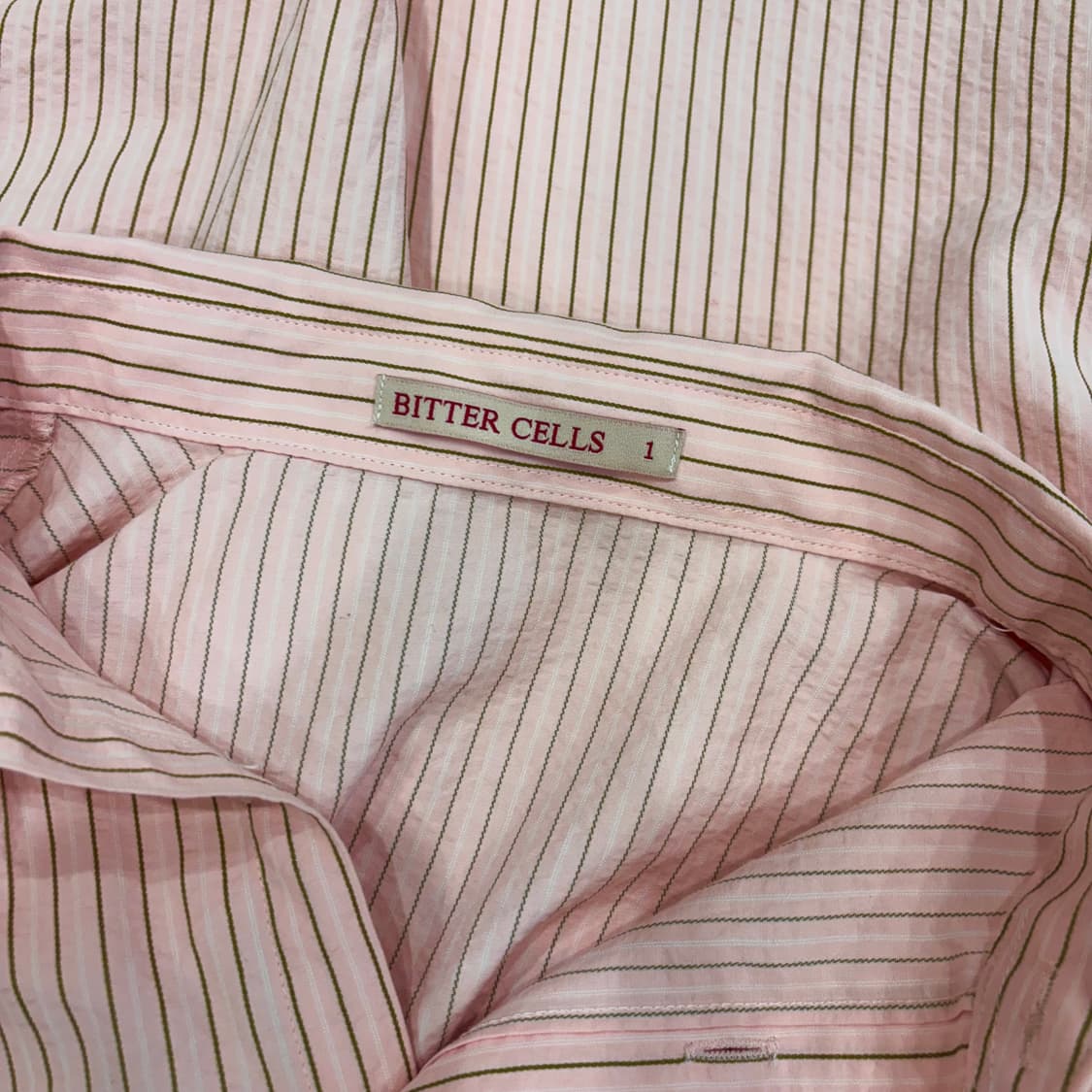 비터쉘즈 스프라이트 올리브 코랄 셔츠 상품이미지2