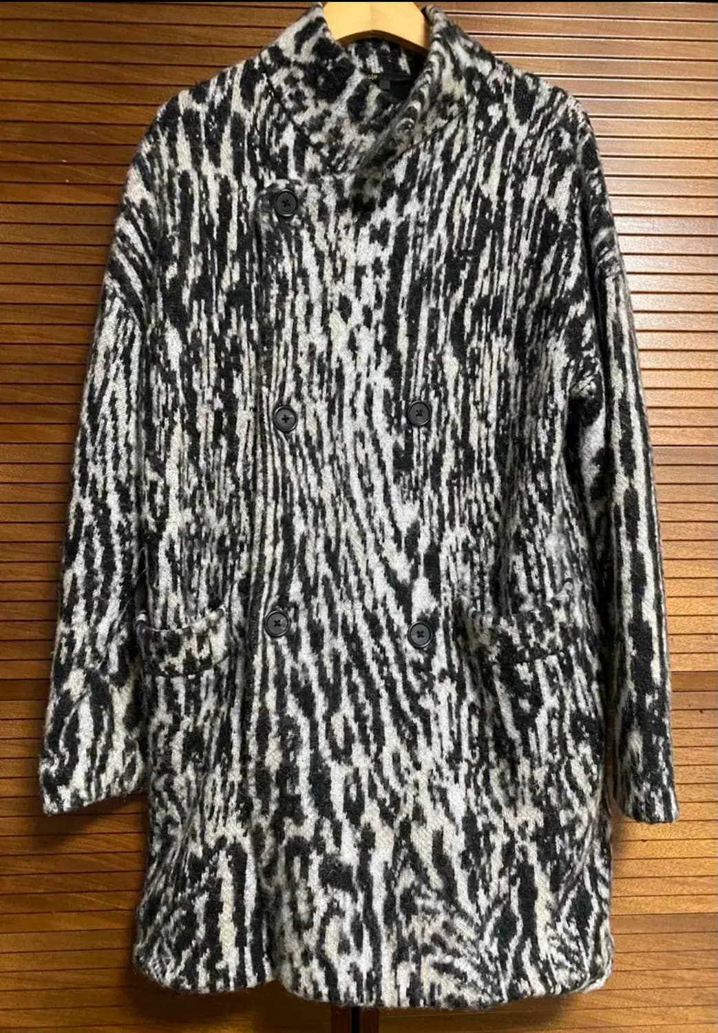 maje 마쥬 부클 지브라 코트 상품이미지2