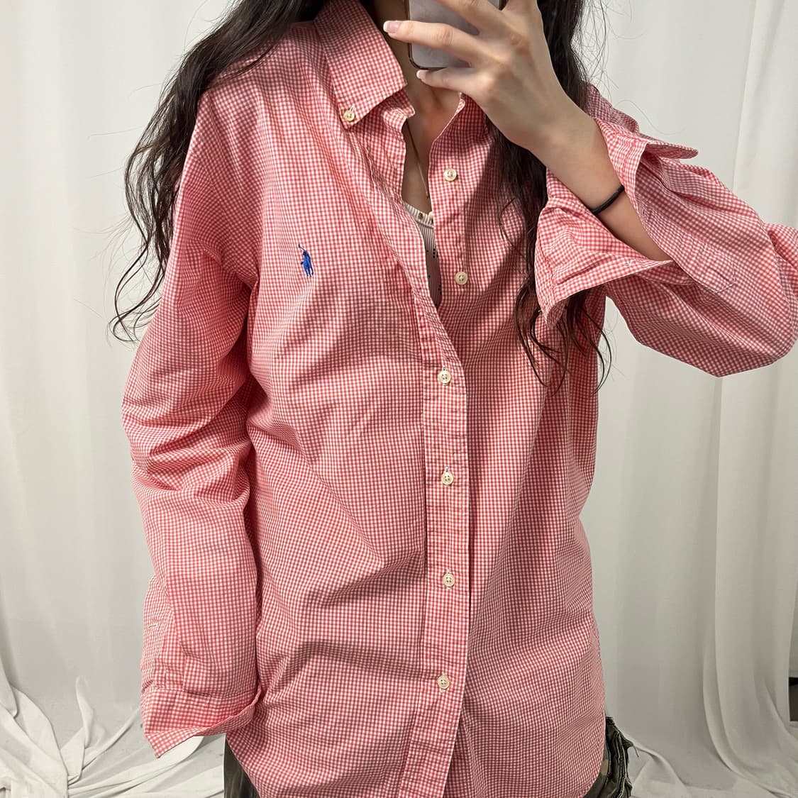 Polo red gingham check shirt  상품이미지3