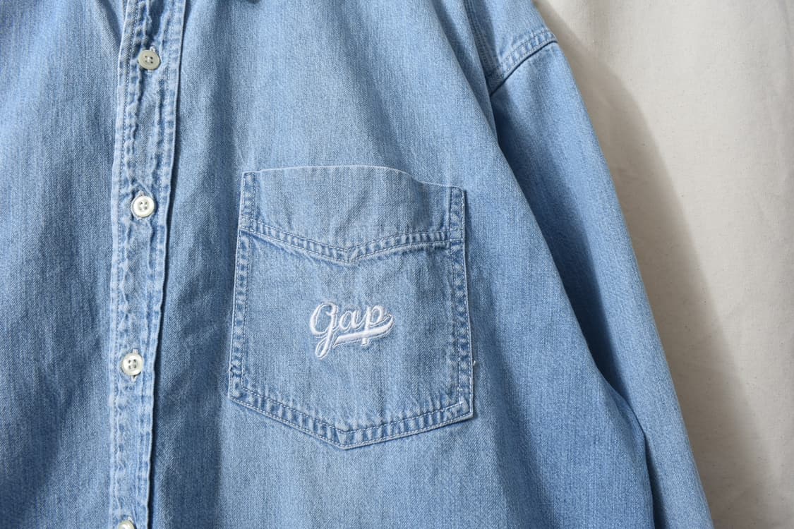 90s 올드갭 GAP 데님 셔츠 M0697 상품이미지4