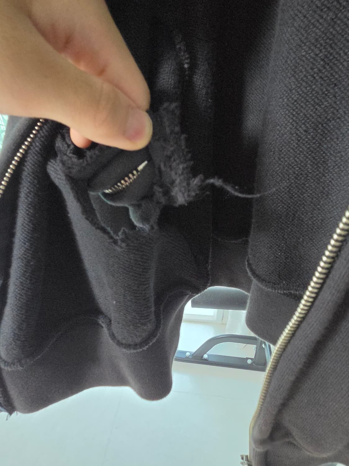 서피스에디션 스웻 스타디움 자켓 블랙 상품이미지4