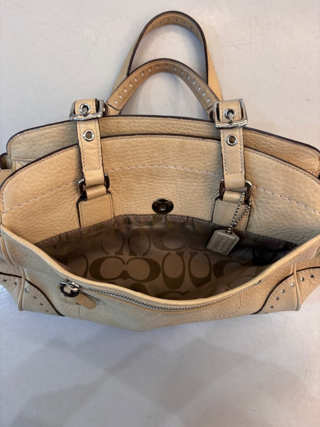 Vintage Old Coach Leather Bag 상품이미지8