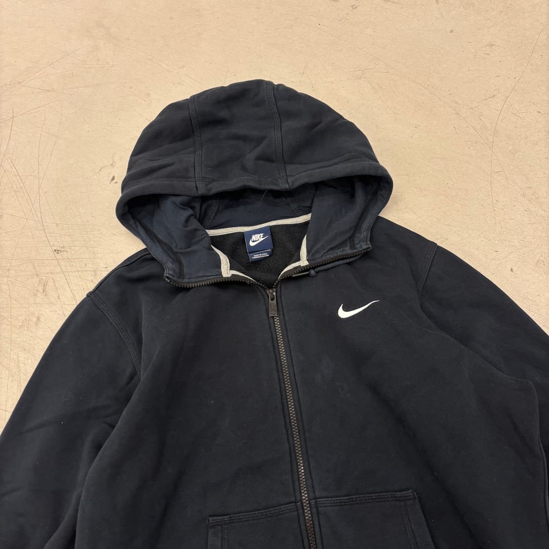 나이키 스우시 블랙 박시 후드집업 상품이미지2