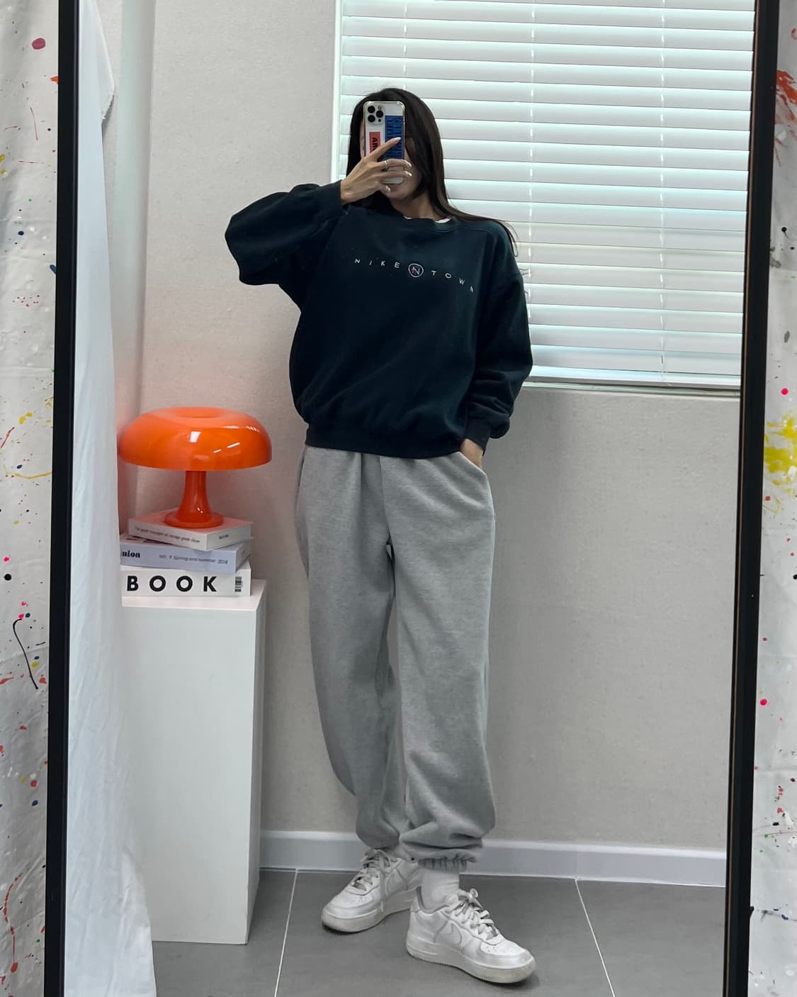 (WOMEN)90'S 나이키 기모 맨투맨-M1365 상품이미지7