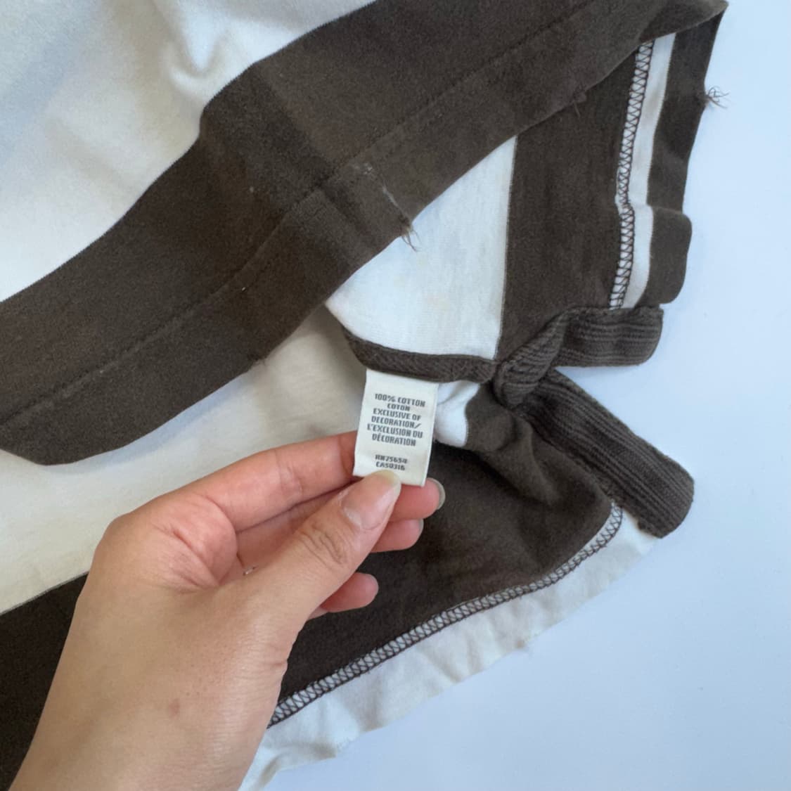 Abercrombie 아베크롬비 브라운 단가라 카라 반팔티   상품이미지7