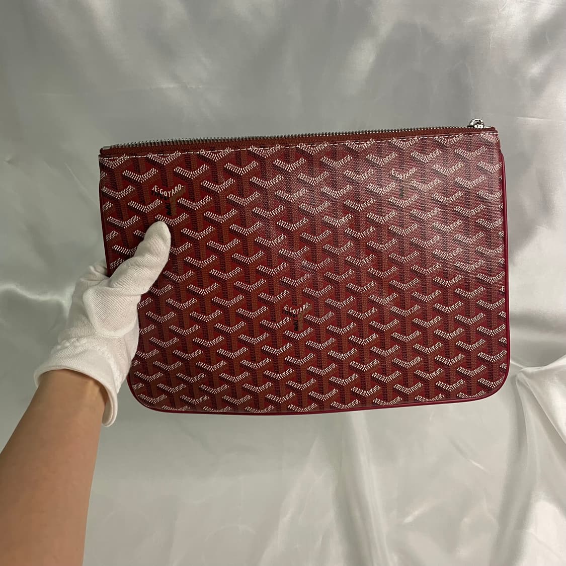 고야드 클러치 레드 S급 단품 상품이미지4