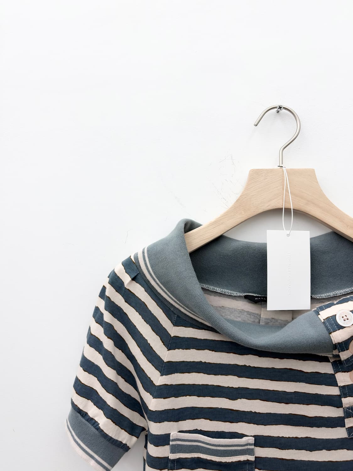 STRIPE BOAT NECK SHIRT 상품이미지2