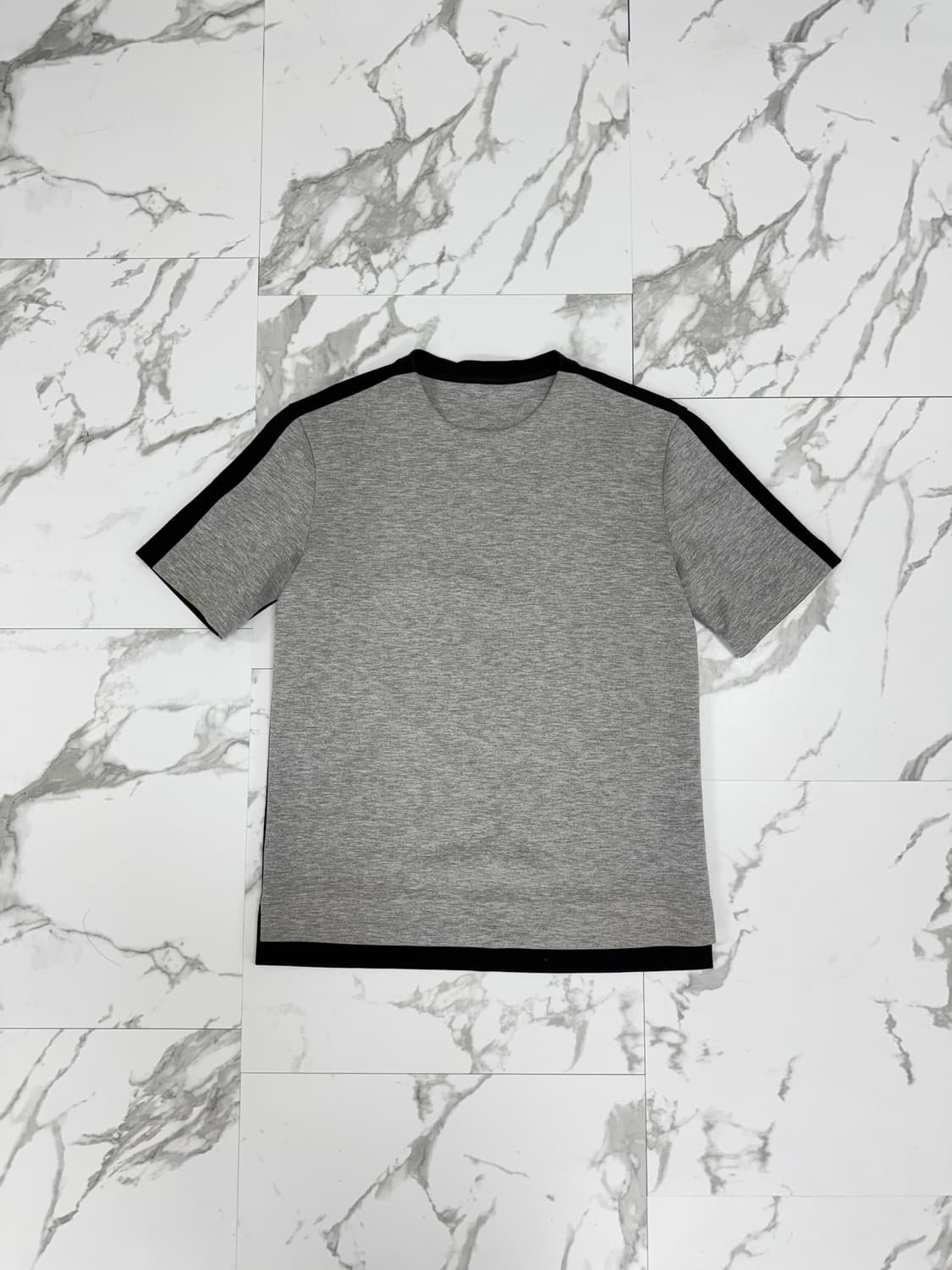 시스템옴므 배색 반팔 티셔츠 상품이미지1