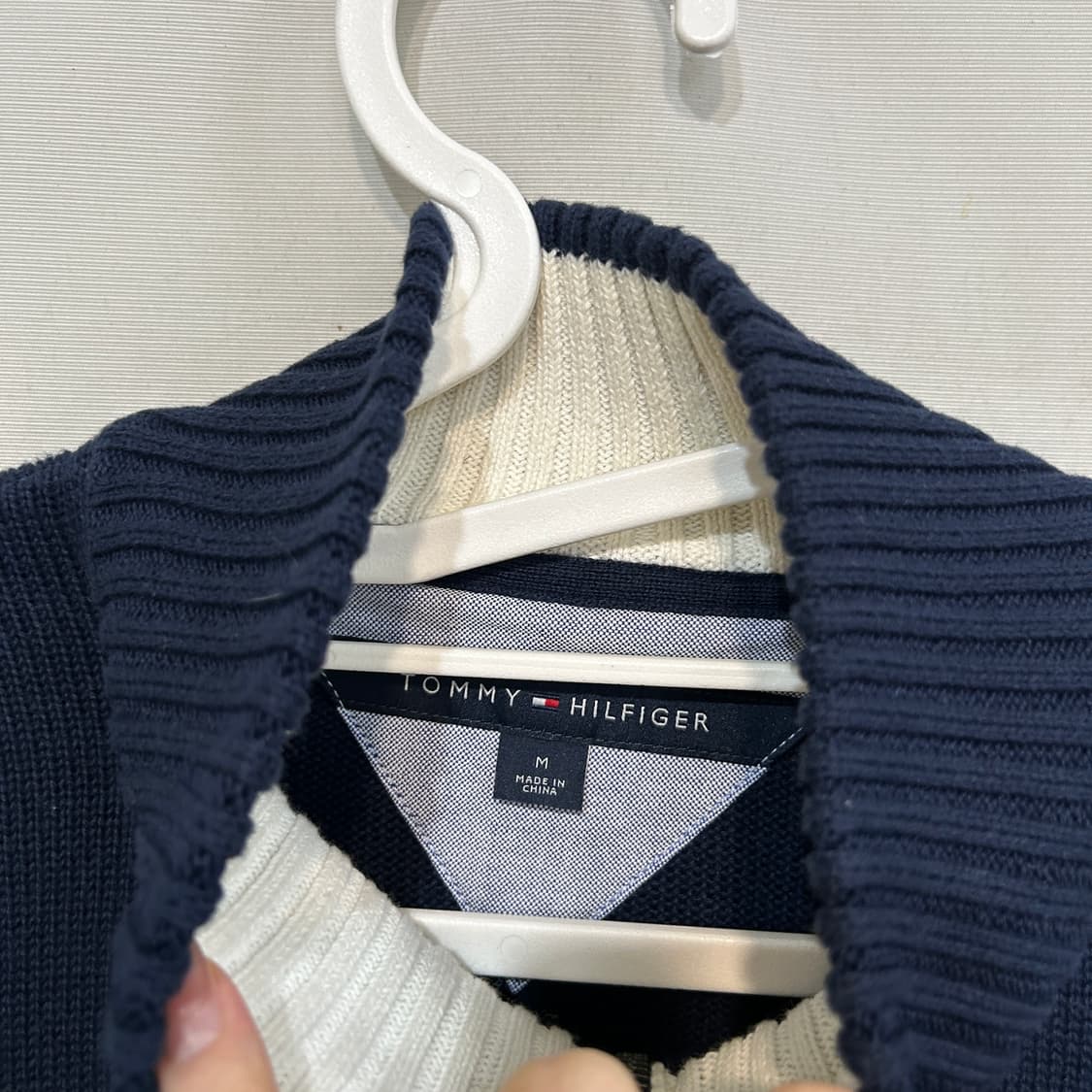 타미힐피거 남성 니트 집업 M 100 상품이미지2