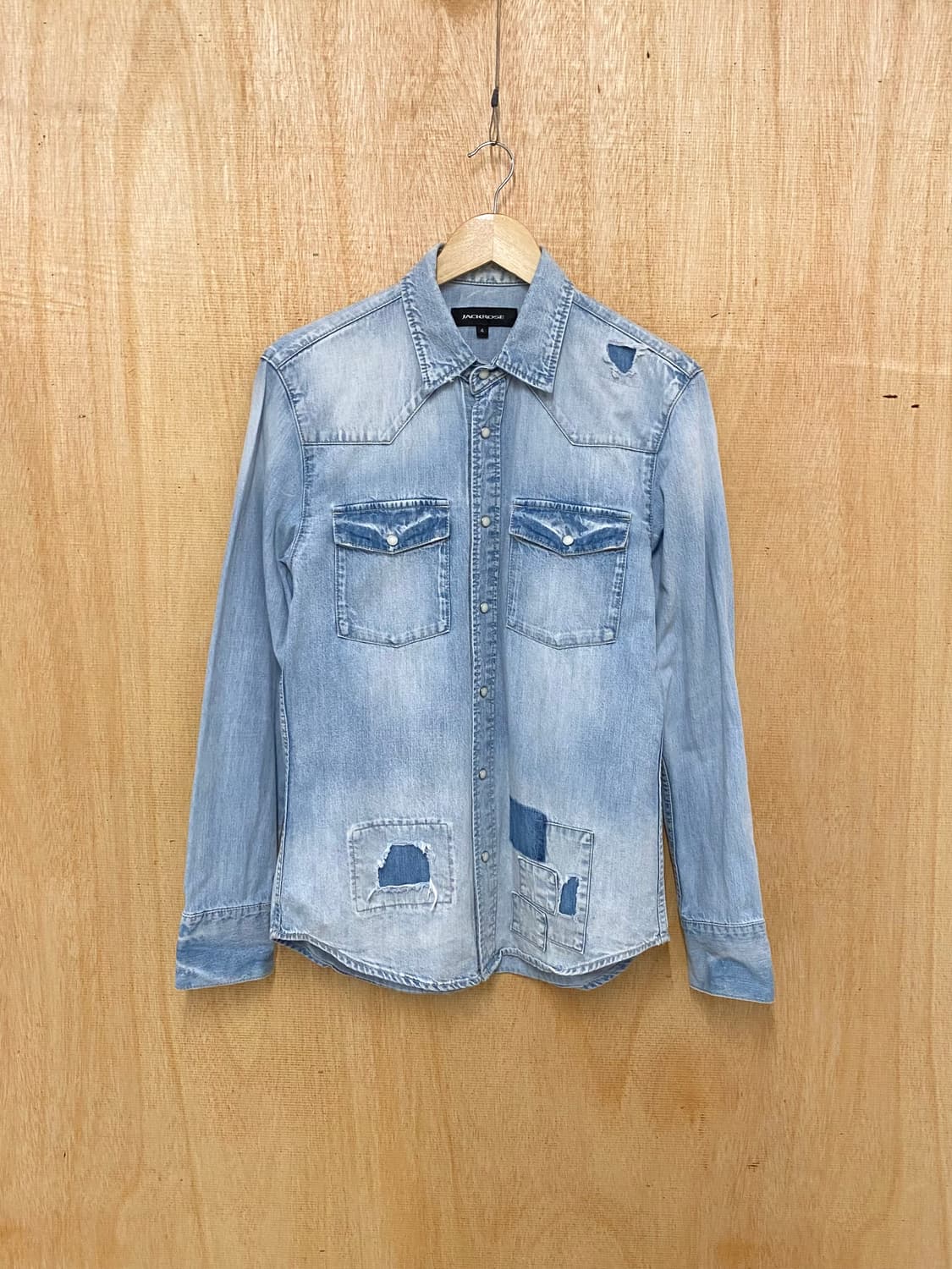 JACK ROSE repair denim western shirts 상품이미지1