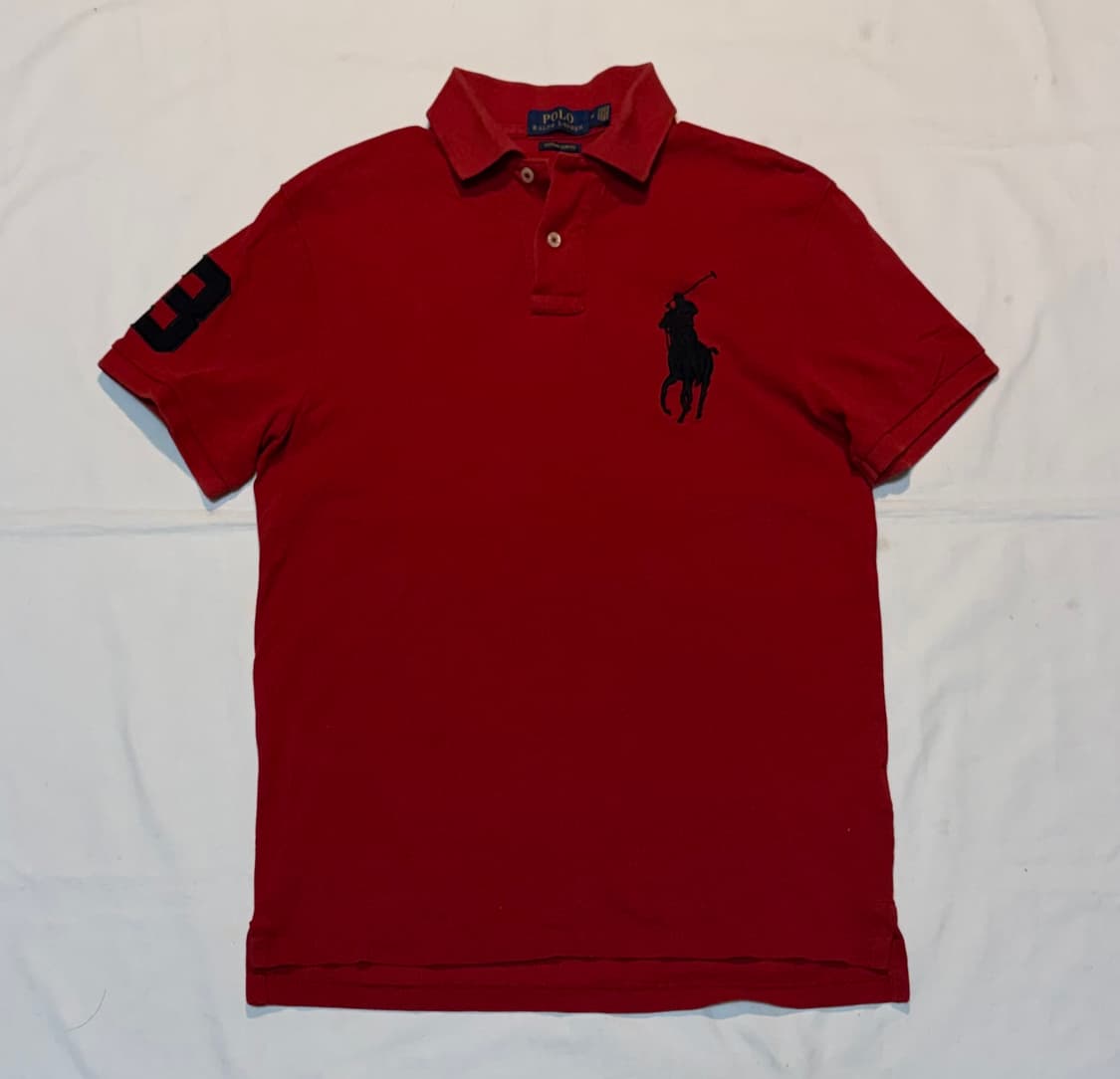 폴로 랄프로렌 빅포니 치프키프 반팔 카라티 레드 상품이미지1