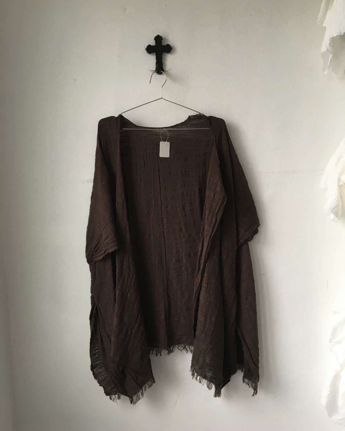 Grunge mood open cardigan 상품이미지1