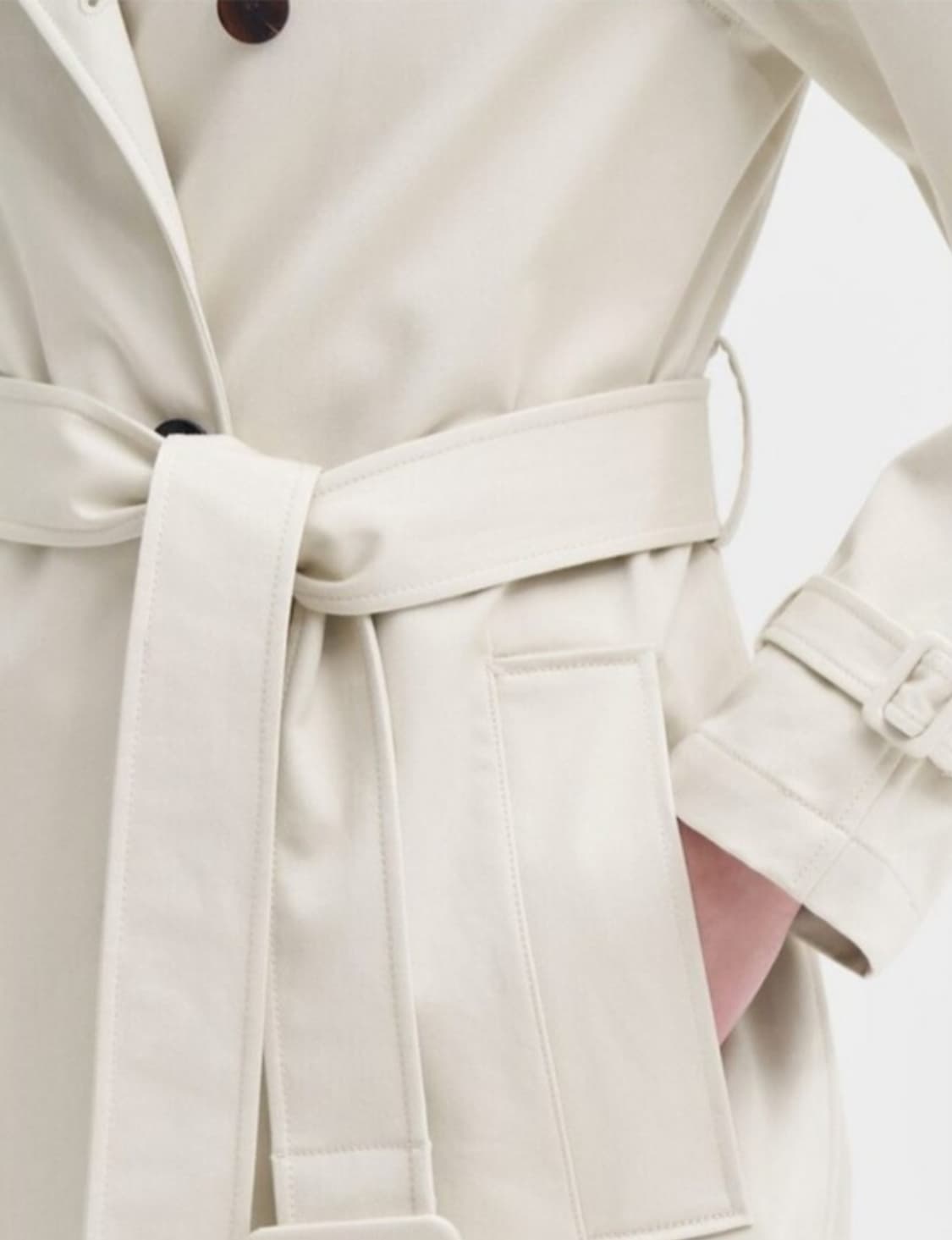 띠어리 본드 트윌 클래식 트렌치코트 0사이즈(국내44~55사이즈) 상품이미지5