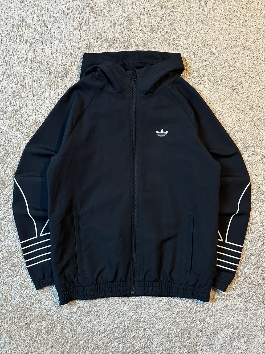 아디다스 ADIDAS 파이어버드 후드 바람막이 자켓 블랙 상품이미지1