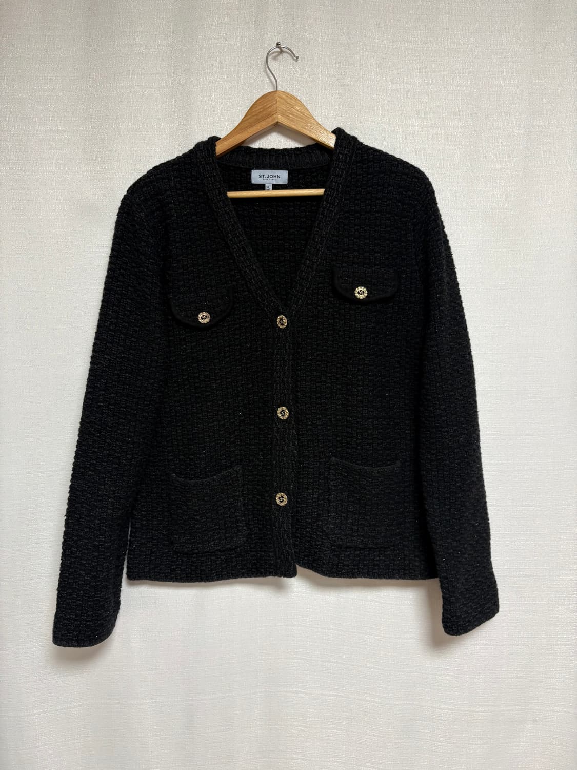 센존블루라벨블랙금장버튼트위드자켓 상품이미지1