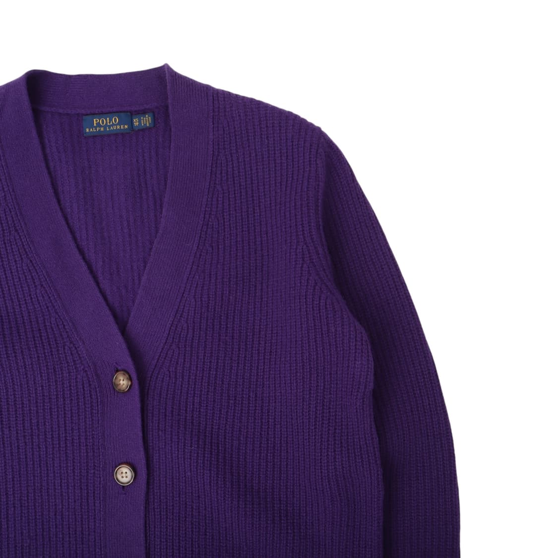 폴로 랄프로렌 퍼플 울 캐시미어 롱 가디건 상품이미지3