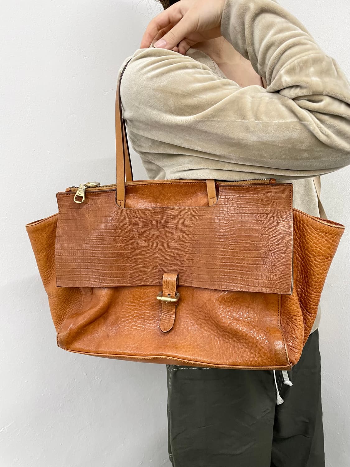 마시모두띠 리얼레더 버클 숄더백 상품이미지2