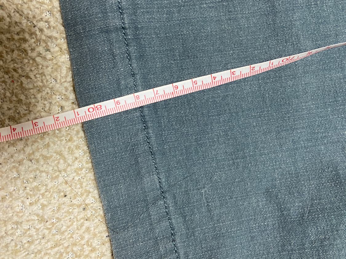 민트 데님 롱스커트 상품이미지5