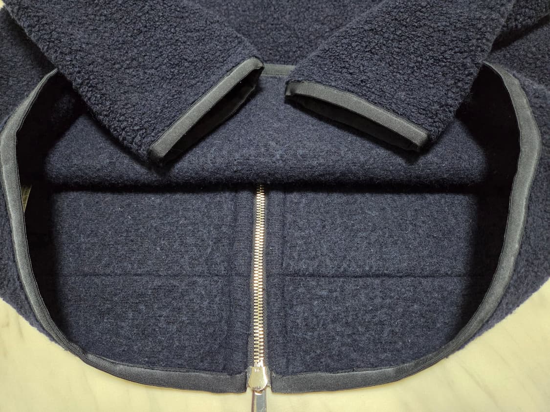 띠어리 네이비 플리스 후드집업 상품이미지3