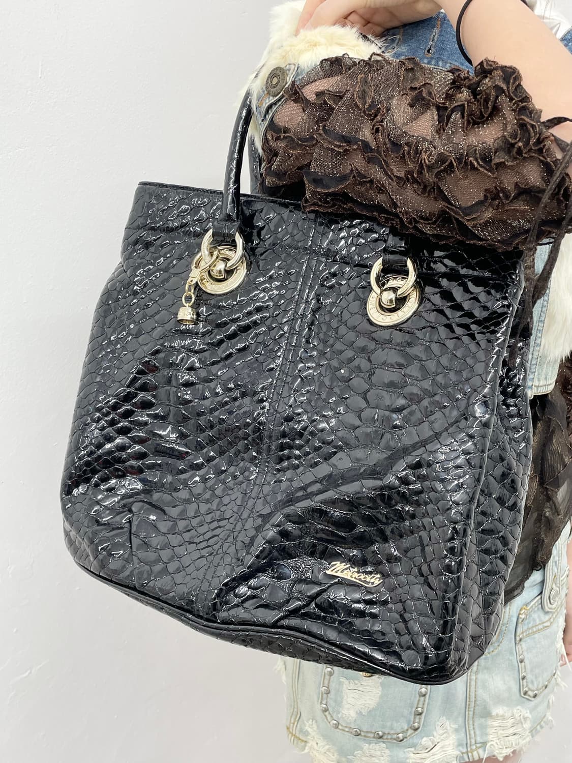 메트로시티 금장 갸루 페이던트 토트백  상품이미지3